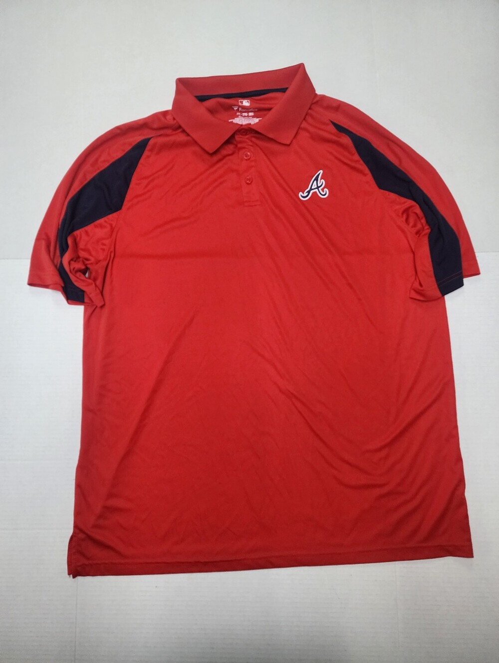 Fanatics Atlanta Braves Red/Navy Polo Shirt Men's Size 2XL MLB
